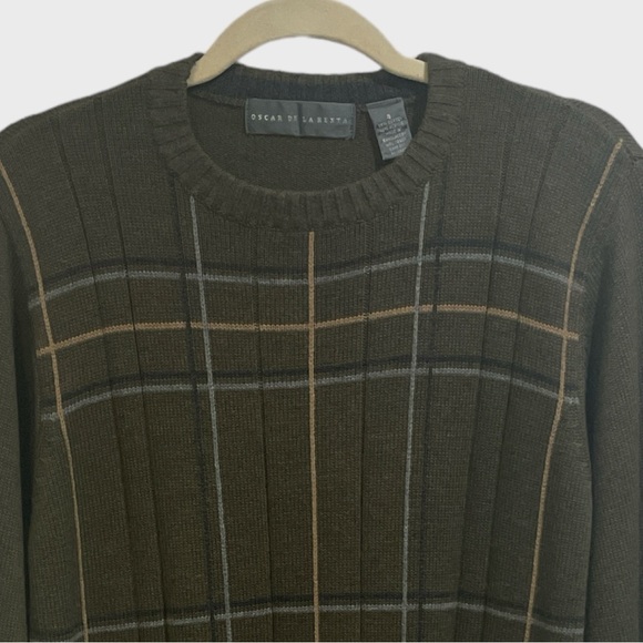 OSCAR DE LA RENTA Olive Green  Tan Black size Small - Picture 5 of 10